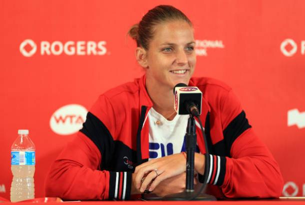 Karolina Pliskova at the Rogers Cup this week (Getty/Vaughn Ridley)