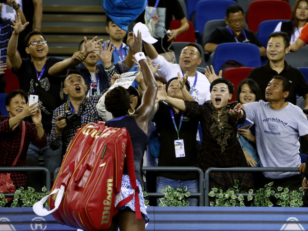 Venus Williams is a popular figure here in Wuhan | Photo: Kevin Lee/Getty Images AsiaPac