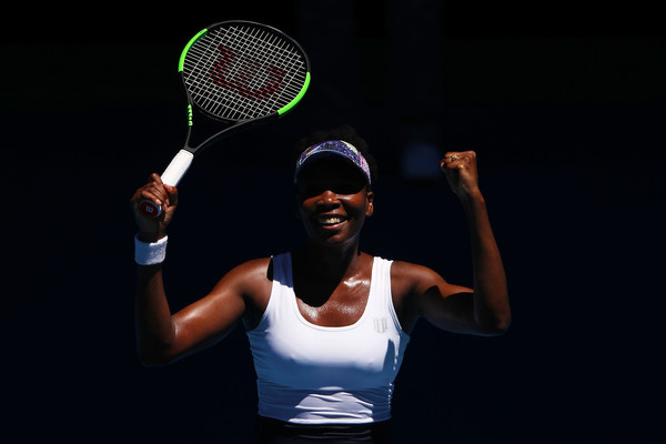 Venus Williams was visibly pleased with her win today | Photo: Cameron Spencer/Getty Images AsiaPac