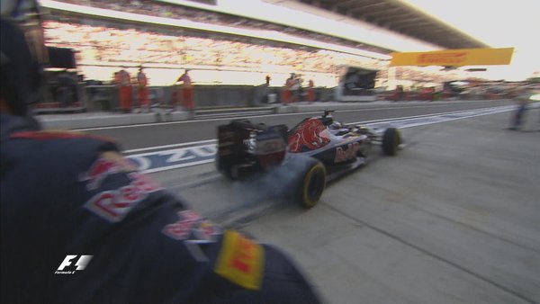 Max Verstappen foi o último a parar (Foto: Divulgação/F1)