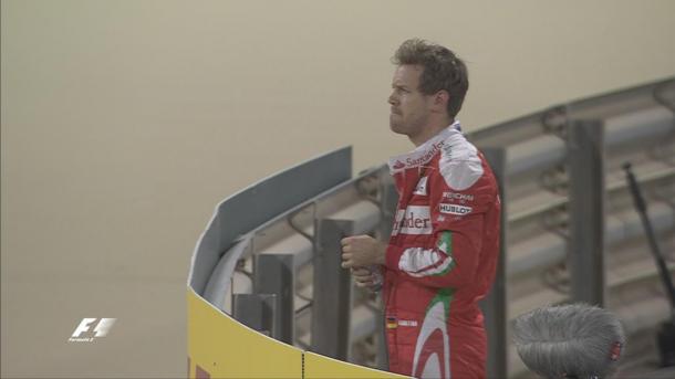 Sebastian Vettel tras los FP2 Foto: Fórmula 1