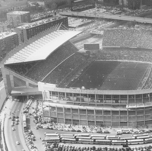 Estadio Vicente Calderón. Años 70    Fuente: www.atleticodemadrid.com