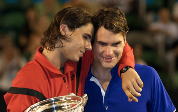 In their only Australian final to date, Nadal defeated Federer in an extremely emotional match. Credit: Victor Fraile/Corbis via Getty Images)