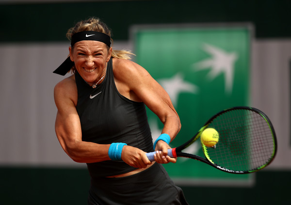 Victoria Azarenka fought hard but Siniakova proved to be stronger ultimately | Photo: Cameron Spencer/Getty Images Europe