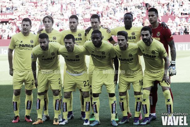 Once inicial del Villarreal en un partido de esta temporada ante el Sevilla. Imagen: Juan Ignacio Lechuga (VAVEL)