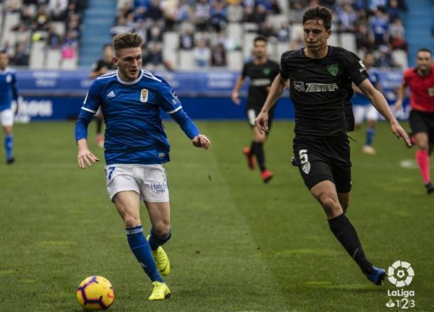 Viti hizo uno de sus mejores partidos ante el Málaga | Imagen: LaLiga 1|2|3