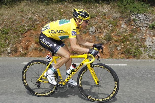 Voeckler, diez días de amarillo en 2011. | Foto: RoadCyclingUK
