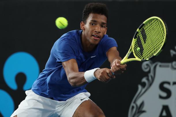 Auger-Aliassime roared through his quarterfinal match/Photo: Paul Kane/Getty Images