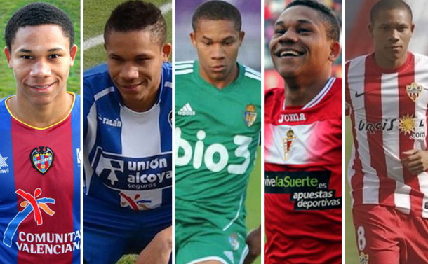 Wellington em ação por clubes da Espanha (Foto: Editoria de Arte/VAVEL)