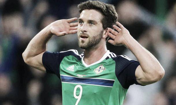 Will Grigg be the difference for Northern Ireland? | Image credit: Niall Carson/PA