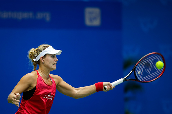 Kerber started brightly but was eventually overpowered by her opponent (Getty/Wang He)