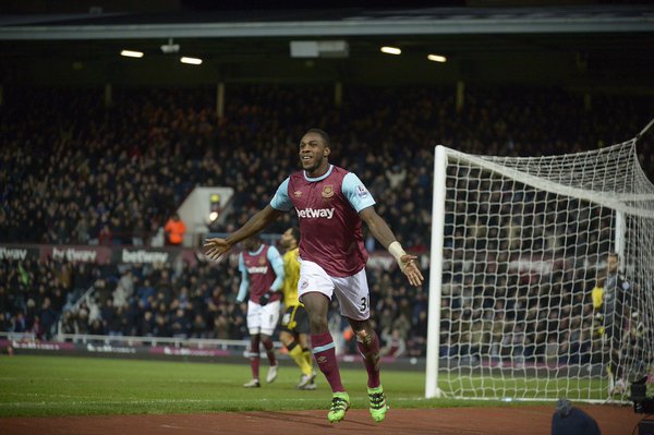 Antonio celebra su gol, el tercero como jugador del West Ham | Foto. West Ham United
