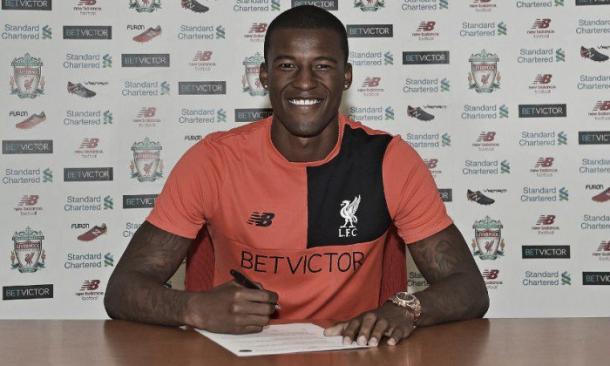 Wijnaldum could make his debut today after signing from Newcastle for £25M (photo: Getty)