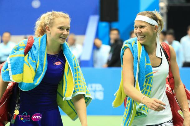 Lucie Hradecka and Katerina Siniakova reached the final in Taipei | Photo: WTA Taiwan Open