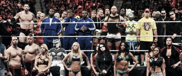 The WWE roster are united against Conor McGregor (image: ringsidenews.com)