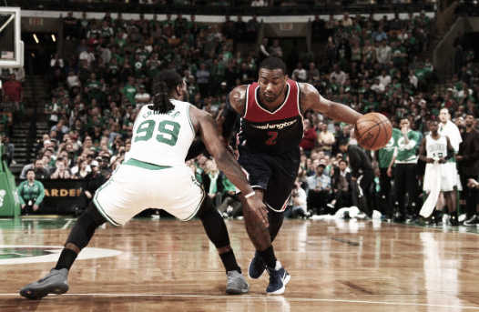 John Wall in attack mode  |  Getty Images