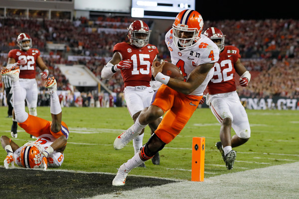 Watson's first touchdown of the game kept Clemson close/Photo: Kevin C. Cox/Getty Images