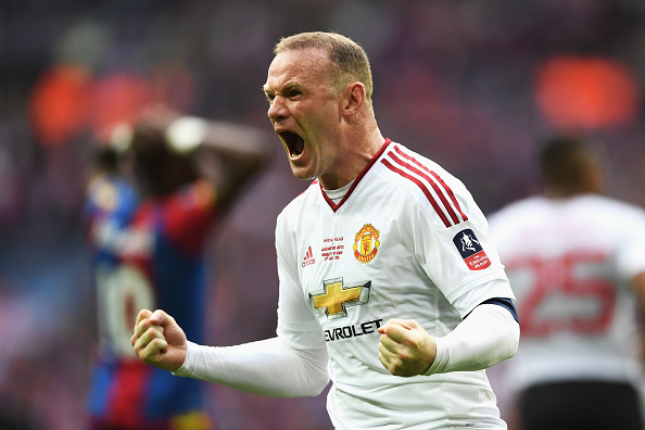 Rooney celebrates United's FA Cup win last season | Photo: Laurence Griffiths/The FA