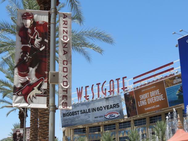 Gila River Arena has been home to the Arizona Coyotes since 2003. (Photo: Alexandra Olgin/KJZZ)