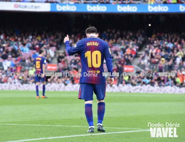 Messi o se sintió demasiado cómodo durante el encuentro. | Fotografía: Noelia Déniz (VAVEL)