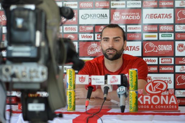 Léo Gamalho, centroavante do CRB | Foto: Maxwell Oliveira/CRB