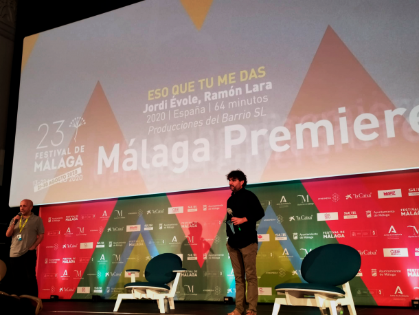 Presentación del documental en el Festival de Málaga/ Fuente: Paula Rodríguez
