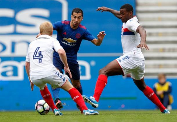 Mkhitaryan put in a top performance on his debut in the friendly with Wigan | Photo: mirror.co.uk