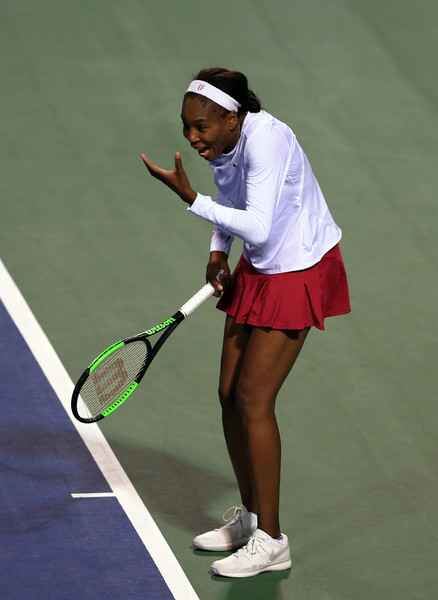 Venus Williams shows some frustration in Toronto. Photo: Vaughn Ridley/Getty Images