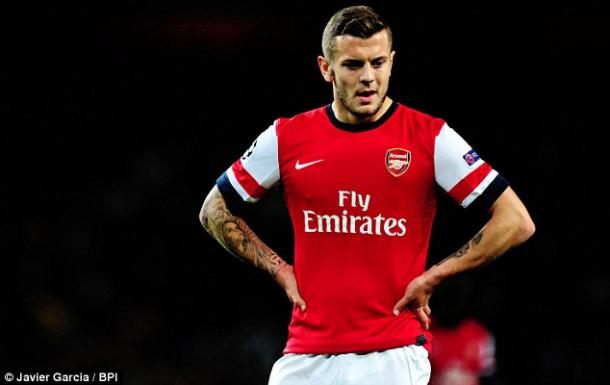 Wilshere has struggled to stay injury free. Photo: Daily Mail
