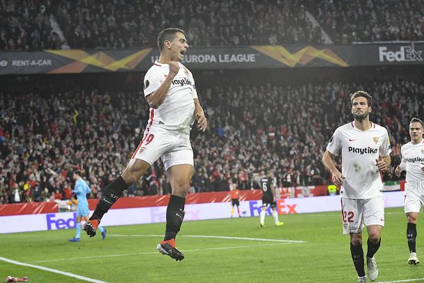 Wissam Ben Yedder celebra un gol | Foto: Sevilla FC