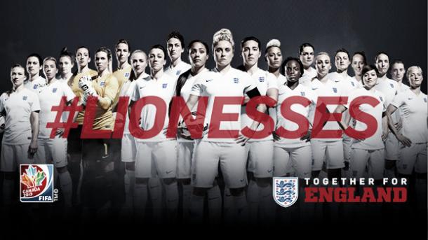 Poster for England women's world cup team (image:www.thefa.com)