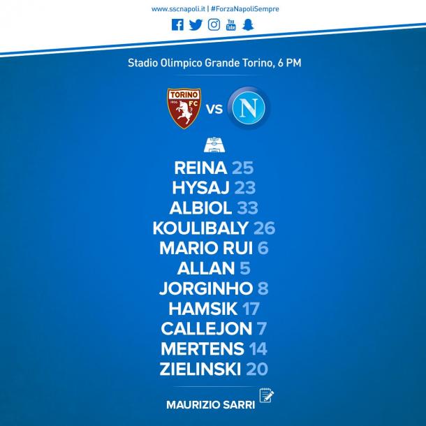 XI Napoli | Foto: Twitter Napoli Oficial