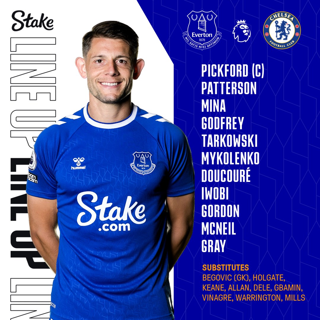 Everton starting XI/Image: Everton