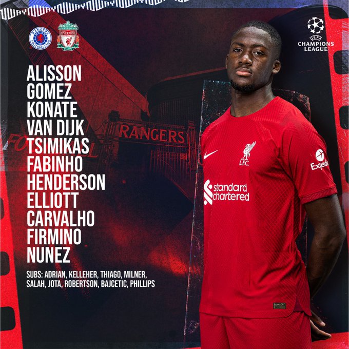 XI inicial Liverpool/Imagen:LFC