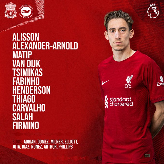 XI inicial Liverpool/Imagen:LFC