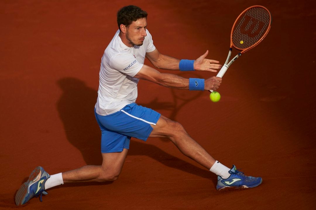 Carreno Busta in action in Barcelona/Photo: Barcelona Open Banc Sabadell 