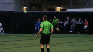 Beverly Yanez levels the game for Seattle off of this corner in the 50th minute