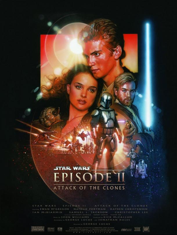 Poster Oficial Star Wars Episodio II