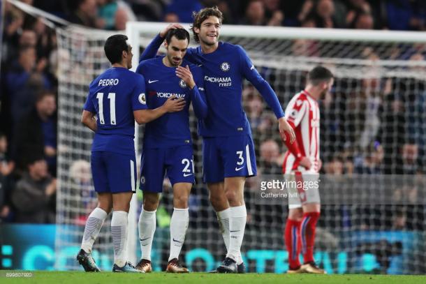 Zappacosta gets the fifth for Chelsea. Source | Getty Images.