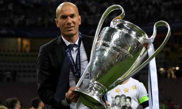 Zidane e la sua prima Champions da allenatore.