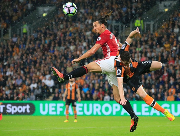 Ibrahimovic battling against the Hull City defence last time out | Photo: Getty Images