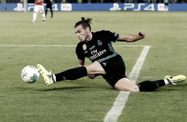 El galés, en su máximo esfuerzo | Foto: Ángel Martínez (Real Madrid C.F.)