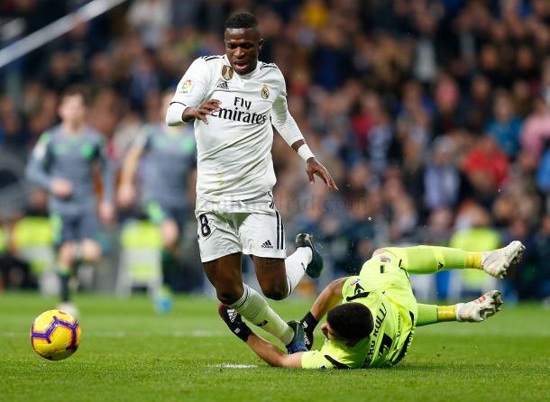 Momento del polémico penalti no pitada a Vinicius la temporada anterior/ Foto: Real Madrid