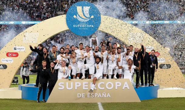 El Real Madrid se proclamó campeón de la Supercopa en la tanda de penaltis (4-1) contra el Atlético de Madrid | Foto: Real Madrid