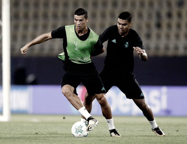 A Cristiano Ronaldo se lo vio de la mejor manera | Foto: Real Madrid C.F.