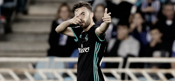 Mayoral convierte el primer gol del visitante | Foto: Real Madrid C.F.