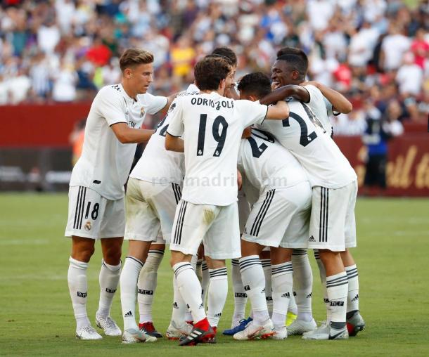 El Real Madrid celebra un gol en pretemporada | Foto: Real Madrid