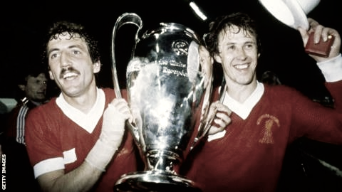 El Liverpool celebra su tercera copa de Europa conseguida en 1981 | Foto: Getty Images