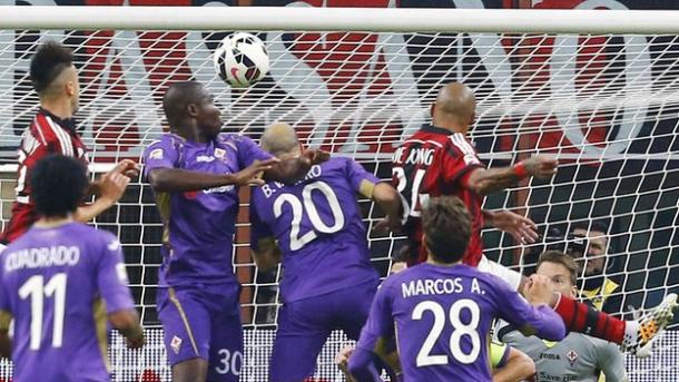 Partido entre Milan y Fiorentina la temporada pasada. Foto: BBC