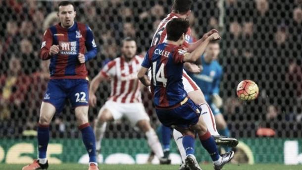 Lee Chung-yong scoring a stunning 88th minute winning the last time Palace won in the League. Photo: BBC Sport